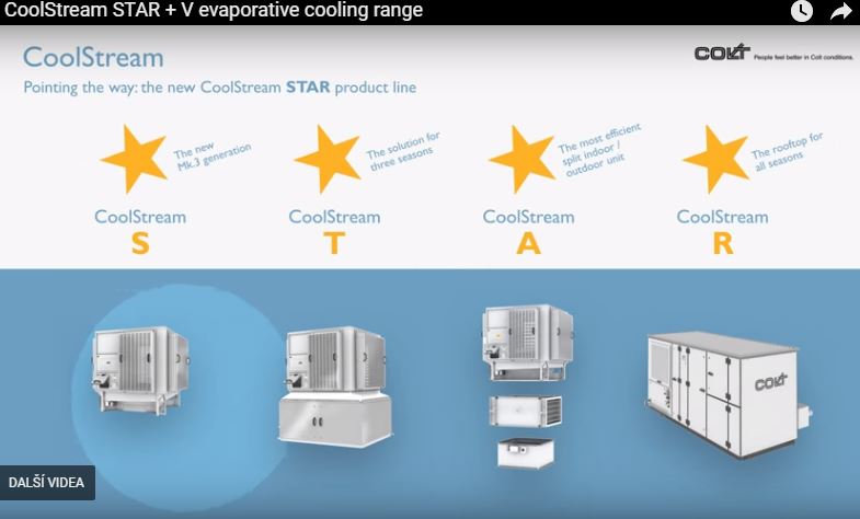 Systém pro chlazení průmyslových objektů CoolStream S•T•A•R